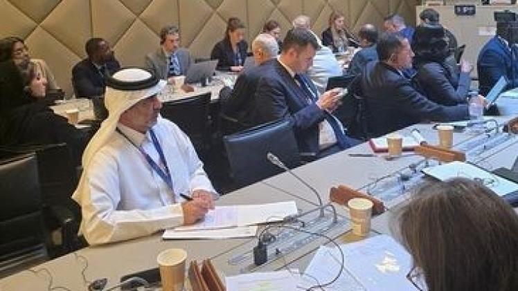 جانب من المشاركة القطرية في المنتدى