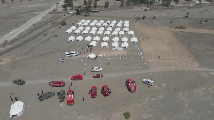 جانب من المستشفى الميداني