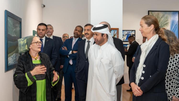 جانب من افتتاح المعرض