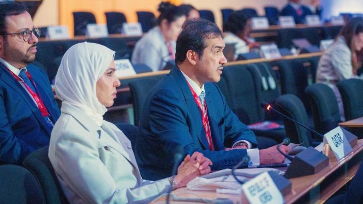 جانب من المشاركة القطرية في المنتدى