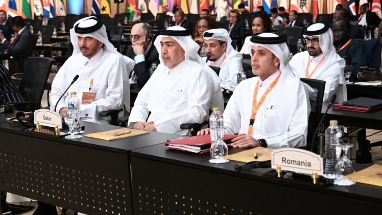 جانب من المشاركة القطرية في المؤتمر