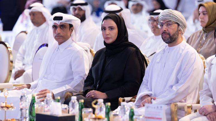 جانب من المشاركة القطرية في الملتقى