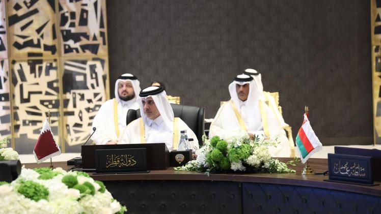 جانب من المشاركة القطرية في الاجتماع