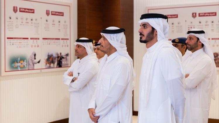 معالي رئيس الوزراء خلال حضوره تمرين وطن 2025