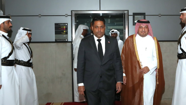 جانب من وصول رئيس المجلس الرئاسي للعملية الانتقالية في هايتي