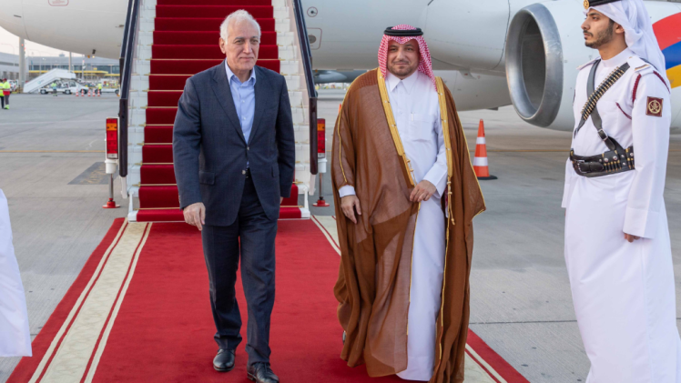 جانب من وصول  رئيس أرمينيا