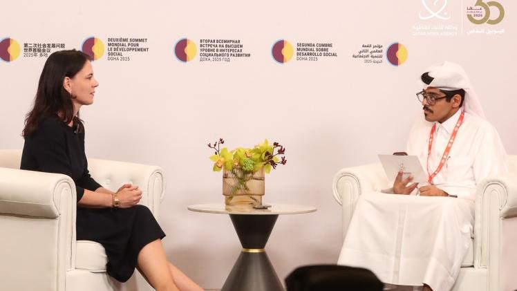 أنالينا بيربوك في حديثها لوكالة الأنباء القطرية