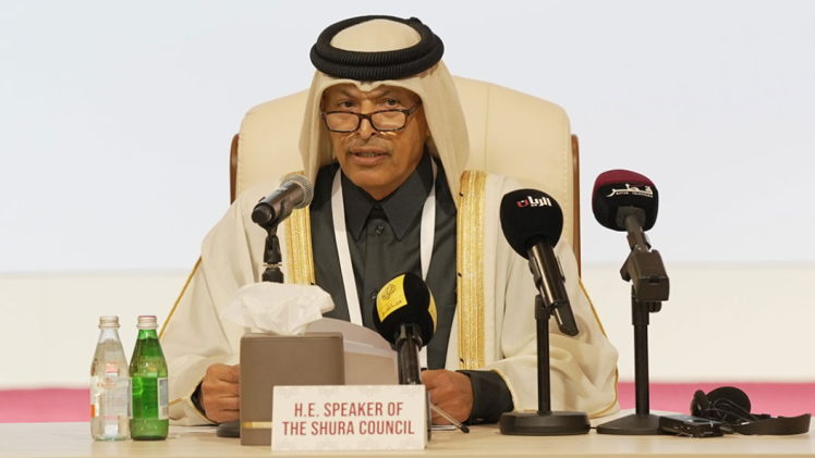 سعادة السيد حسن بن عبدالله الغانم رئيس مجلس الشورى