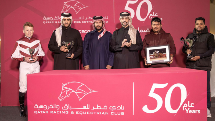 جانب من حفل التتويج