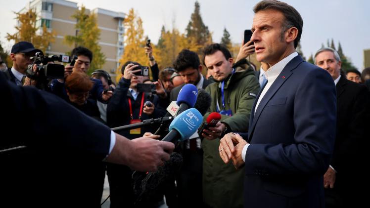 الرئيس الفرنسي إيمانويل ماكرون