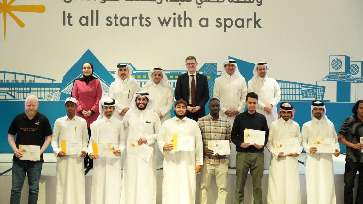 جانب من حفل التخرج