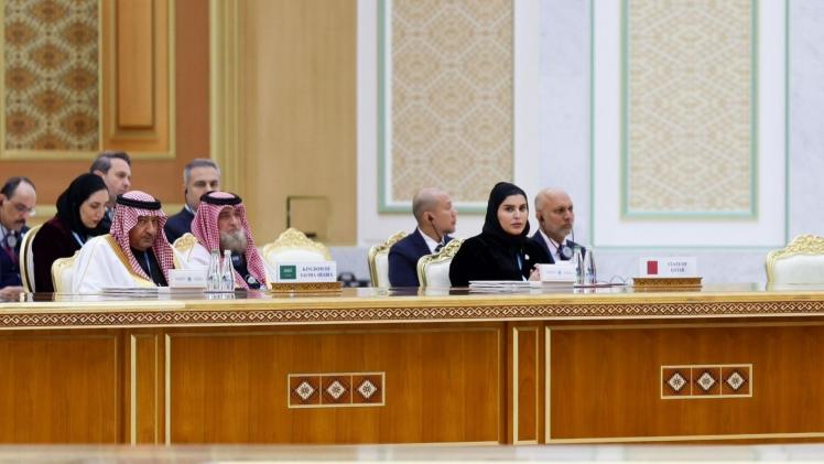 جانب من مشاركة سعادة وزير الدولة للتعاون الدولي في المنتدى