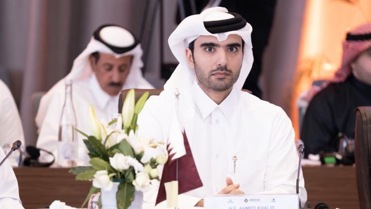 جانب من المشاركة القطرية في الاجتماع