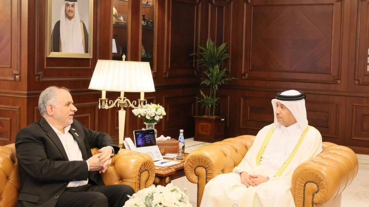 جانب من اجتماع سعادة النائب العام مع وزير العدل الإيراني