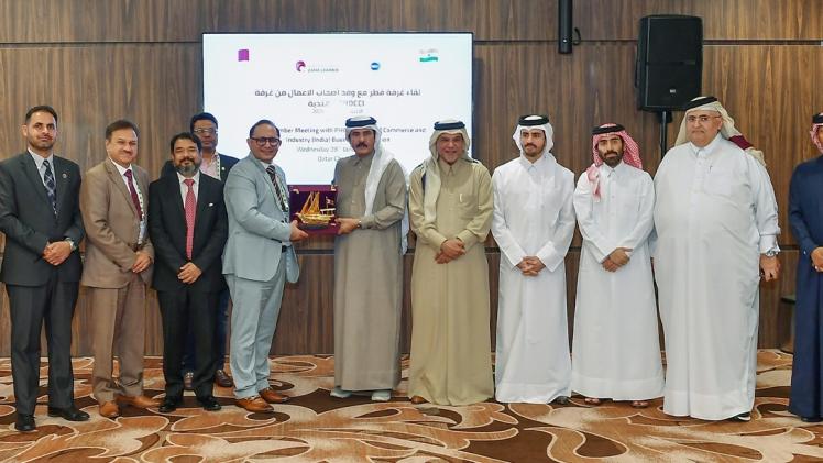 جانب من استقبال الوفد الهندي