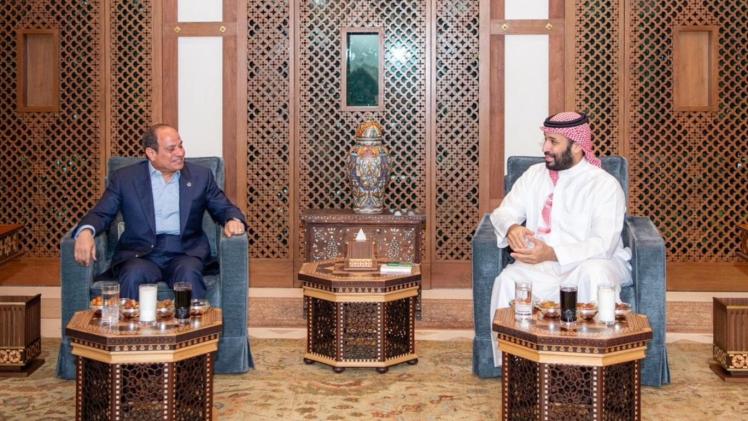 محمد بن سلمان وعبد الفتاح السيسي