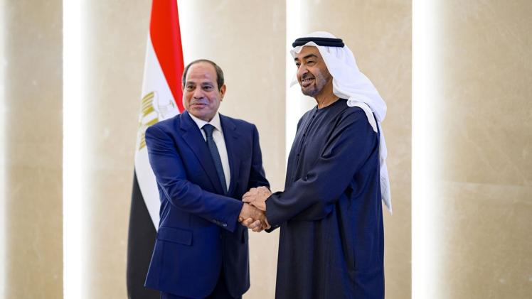 محمد بن زايد وعبد الفتاح السيسي