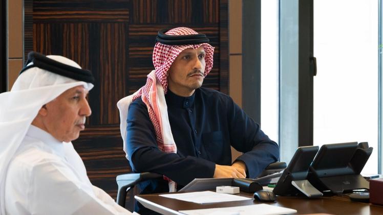 جانب من مشاركة معالي رئيس الوزراء في الاجتماع