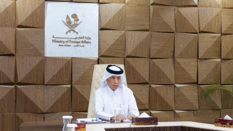 سعادة السيد سلطان بن سعد المريخي وزير الدولة للشؤون الخارجية