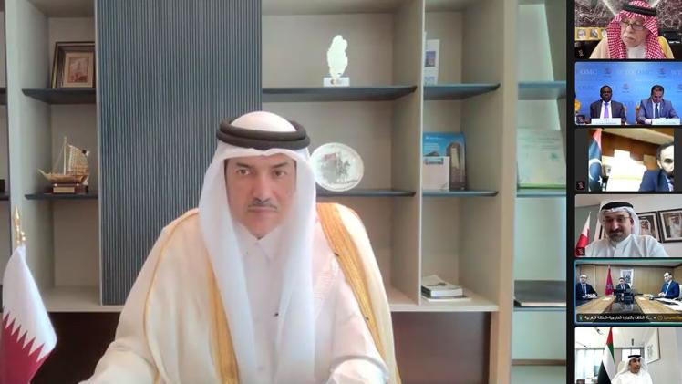 جانب من المشاركة القطرية في الاجتماع