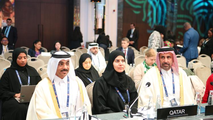 جانب من المشاركة القطرية في. الحدث