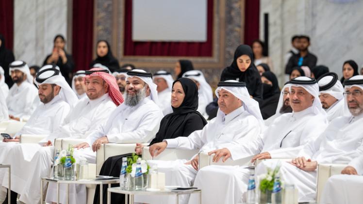 سعادة وزير التنمية الاجتماعية والأسرة خلال حفل الإطلاق