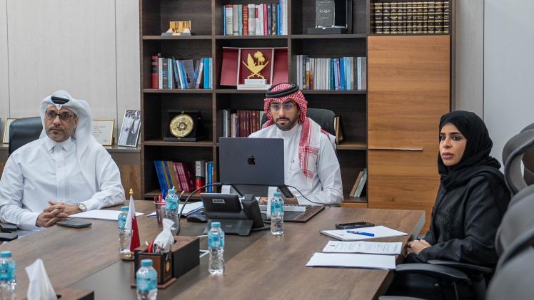 جانب من المشاركة القطرية في الاجتماع