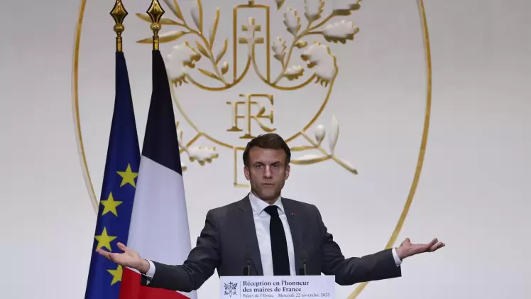 الرئيس الفرنسي إيمانويل ماكرون