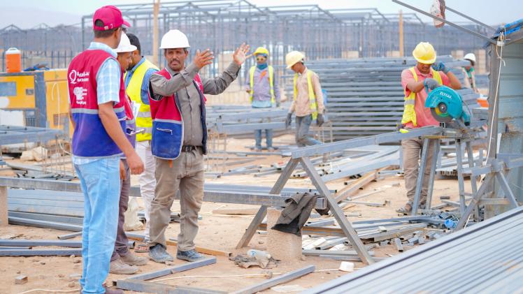 جانب من تنفيذ المشروع