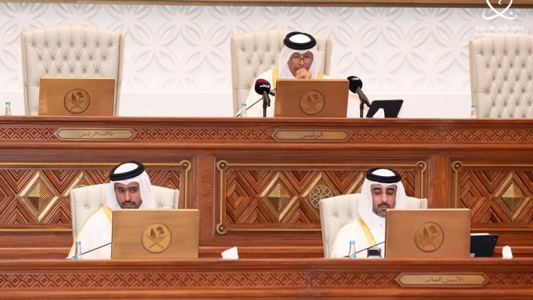 جانب من الجلسة الأسبوعية لمجلس الشورى