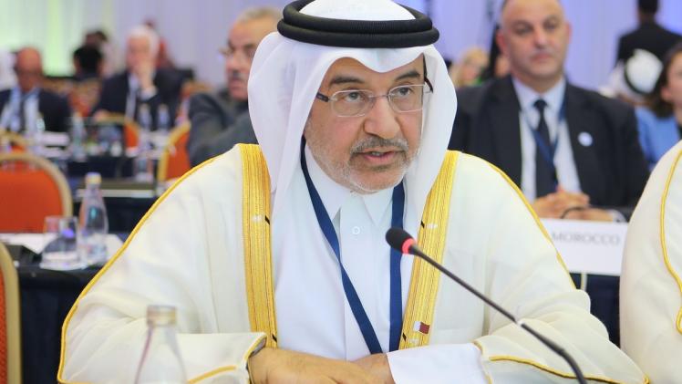 جانب من المشاركة القطرية في الاجتماع