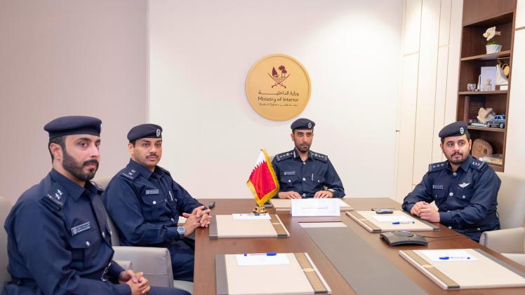 جانب من المشاركة القطرية في الاجتماع
