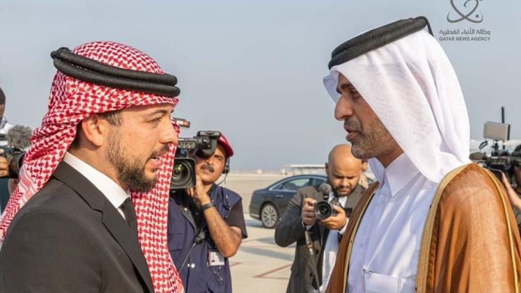 جانب من مراسم الاستقبال