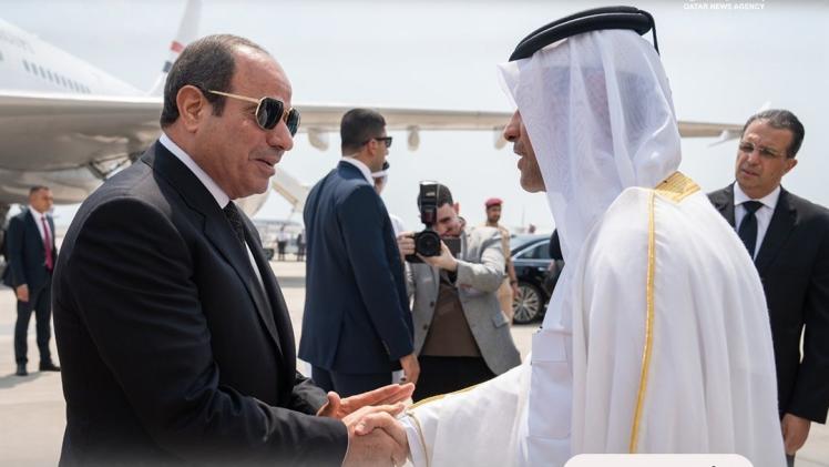 جانب من مراسم الاستقبال