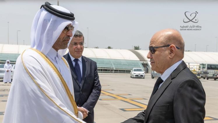 جانب من مراسم الاستقبال