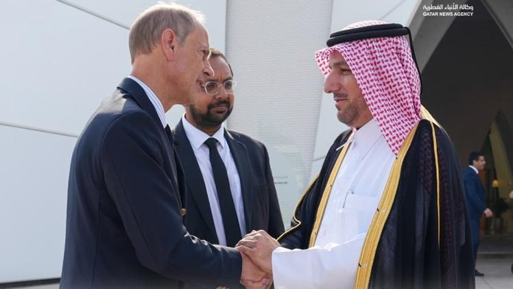 جانب من مراسم الاستقبال