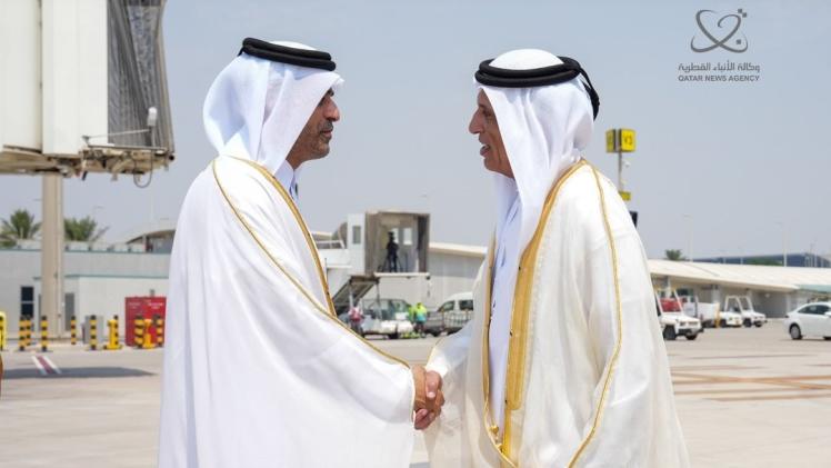 جانب من مراسم الاستقبال