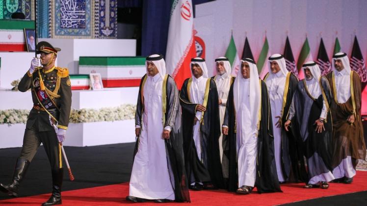 جانب من مشاركة سعادة رئيس الشورى في تشييع جثمان خامنئي