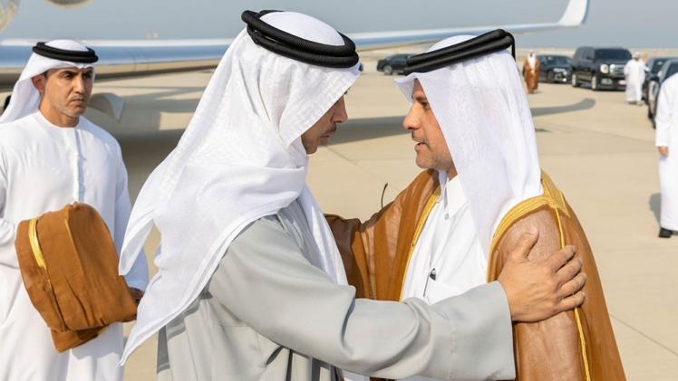 جانب من مراسم الاستقبال