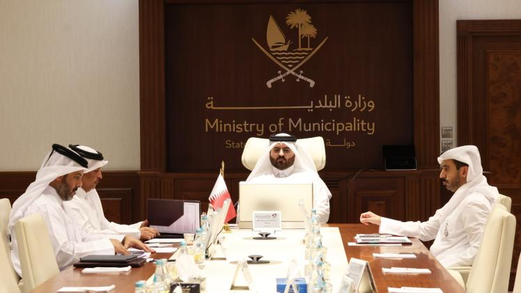 جانب من المشاركة القطرية في الاجتماع