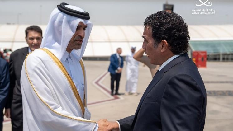 جانب من مراسم الاستقبال