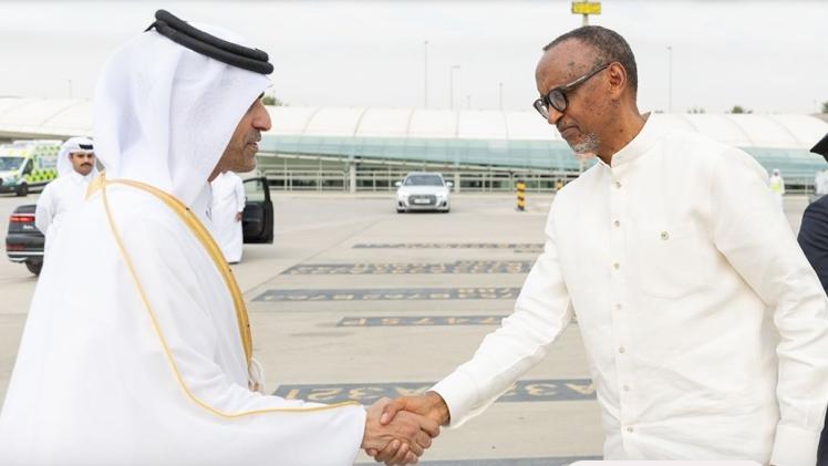 جانب من مراسم الاستقبال