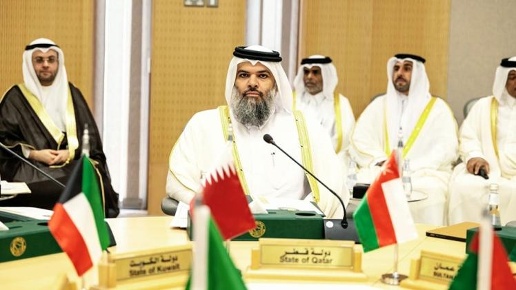 جانب من المشاركة القطرية في الاجتماع