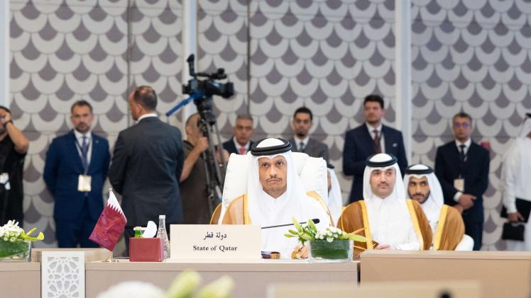 جانب من مشاركة معالي رئيس الوزراء في الاجتماع