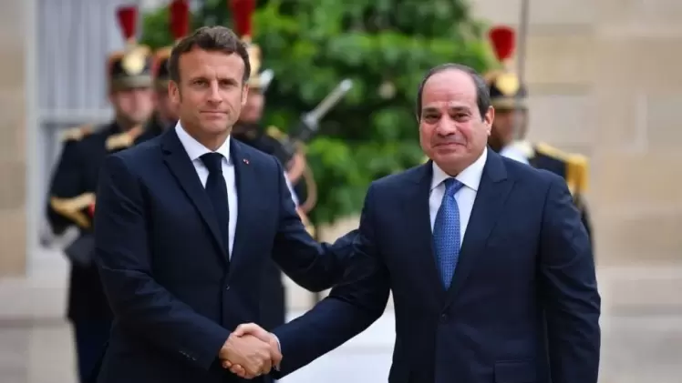 عبد الفتاح السيسي وإيمانويل ماكرون