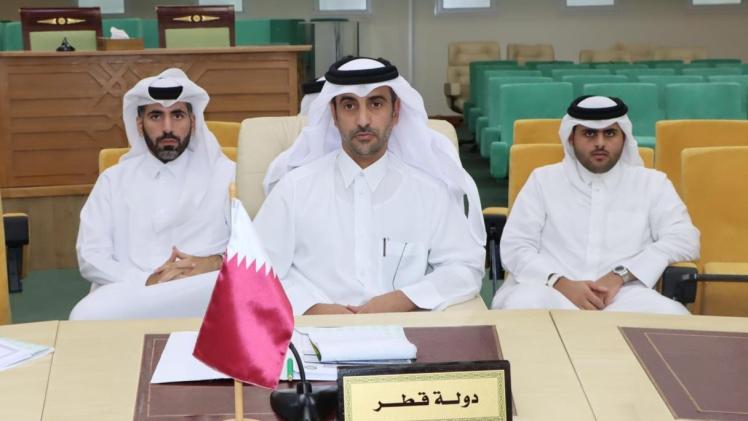 جانب من المشاركة القطرية في الاجتماع