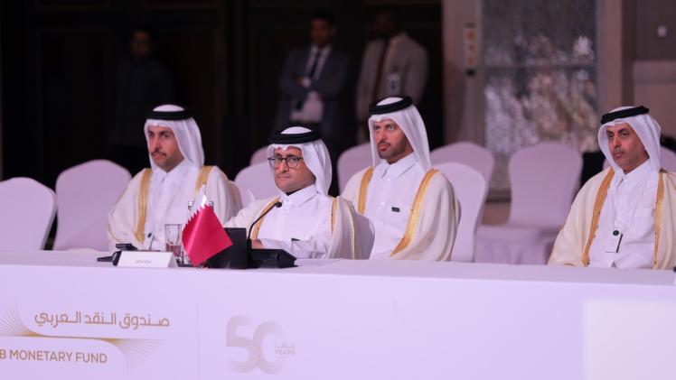 جانب من المشاركة القطرية في الاجتماع