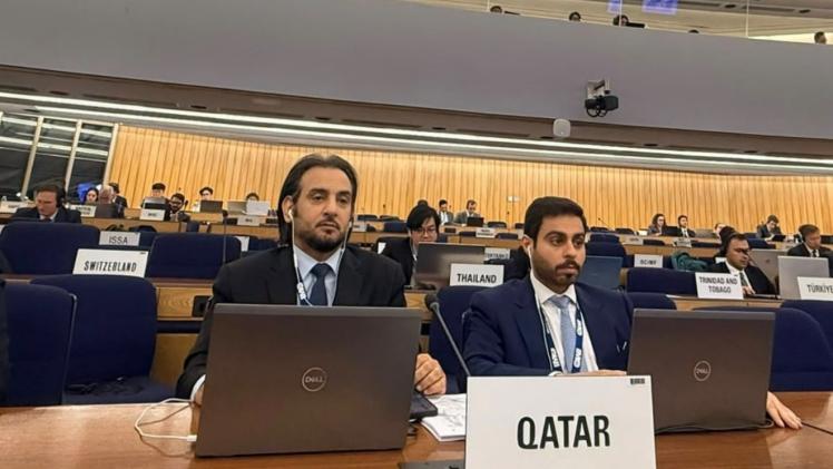 جانب من المشاركة القطرية في الاجتماعات