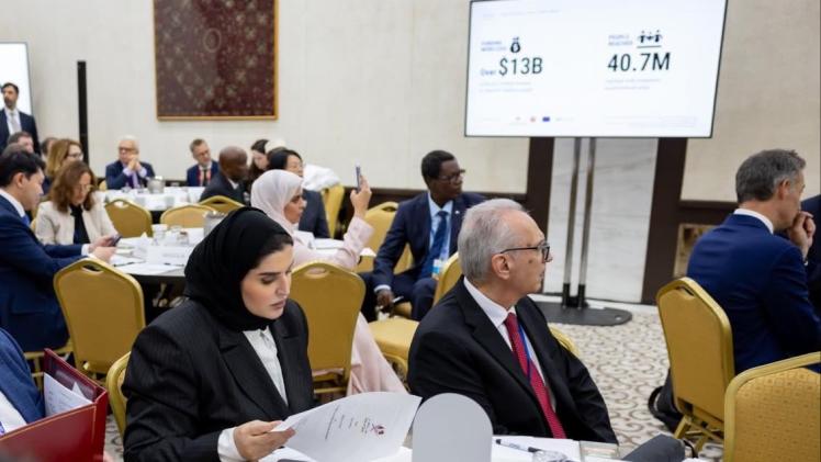 جانب من مشاركة سعادة وزير الدولة للتعاون الدولي في الحدث