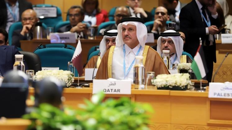 جانب من المشاركة القطرية في الاجتماعات